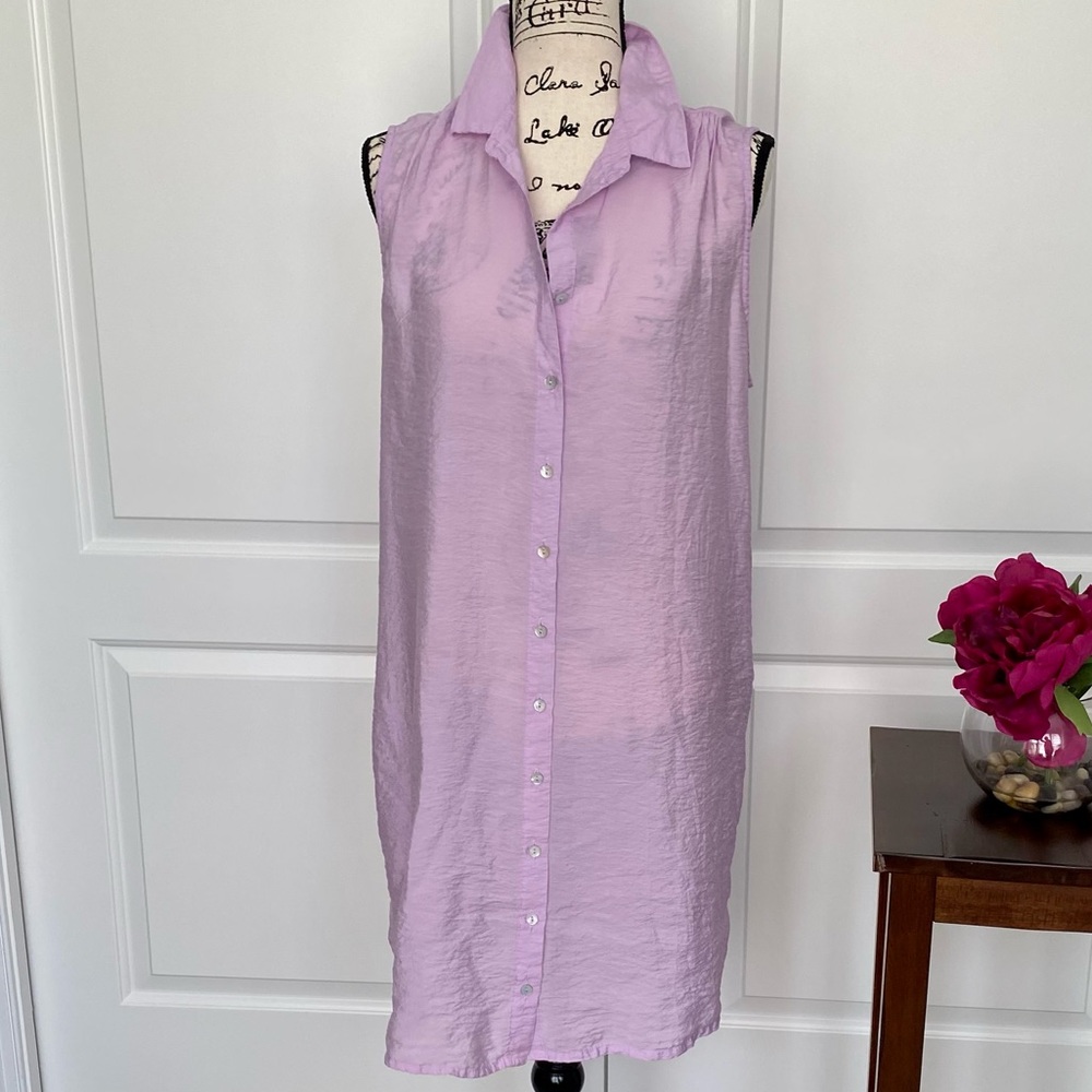 Gorgeous button up dress or wear over leggings XL